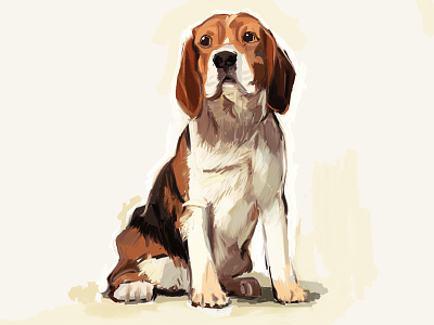Pupper dog illustration puppy