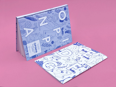 OPINPA book book cover book design branding color design digitalart finland finnish girly illustration layout pantone pattern pedagogy pink print