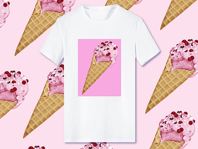 T-shirt Design clothing color design digitalart feminine finland finnish girly illustration print t shirt