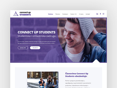 Connect Up Students web webdesign