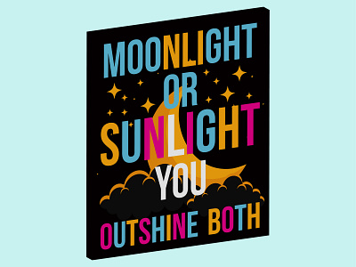 moonlight or sunlight/ Poster Template