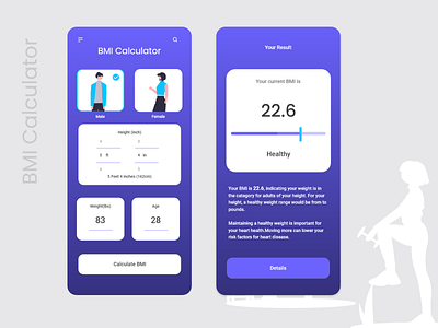 #DailyUI 004 BMI Calculator dailyui 004 bmi calculator