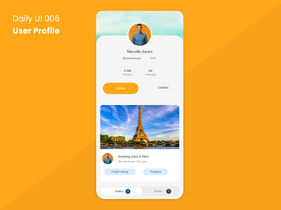 #DailyUI 006 User Profile dailyui dailyui 006 user profile