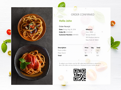 #DailyUI Challenge Day 17 - Email Receipt daily iu 17 email receipt graphic design ui