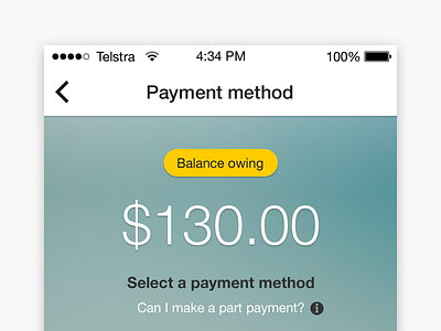 Payment method banking finance ios mobile payments ui