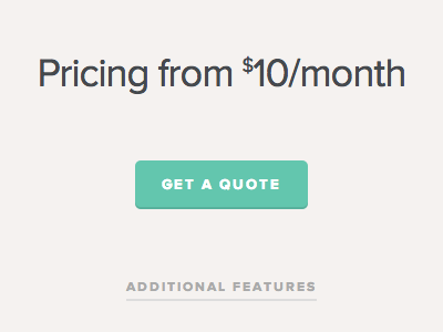 Get A Quote button clean easy pricing simple type ui