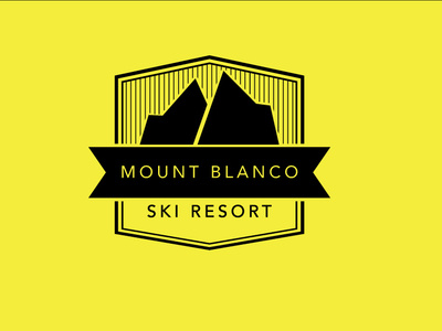 Daily Logo Challenge - Day 8 Ski Mountain