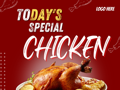 Fried Chicken Advertisement branding graphic design