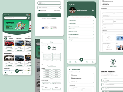 Auction app app design auction app mobile design ui ui design uiux design user interface design ux ux design vehicle auction app