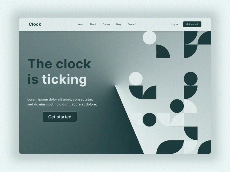 Day 004 :: Clock design ui