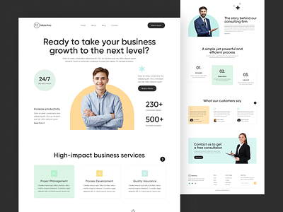 Maxrino - SaaS Landing Page