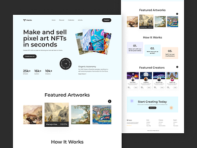 Vacto - NFT Landing Page