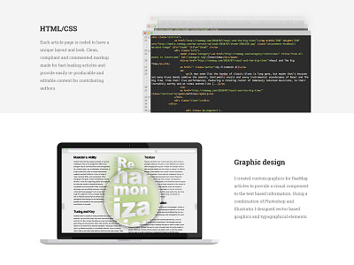 Case Study code fade graphics light design loupe macbook pro magnifying glass screenshot typography white space