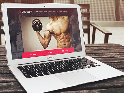 CrossFit Theme Homepage animations crossfit red scrolling theme wordpress