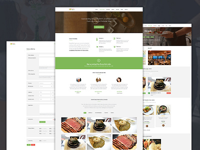EnjoyFresh redesign dinning dishes enjoyfresh features food foodies green meal restaurant testimonials