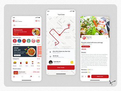 Food Delivery App 🍔 adobe android app app design dailuichallenge design food app design food delivery app design ios mobile app design mobile app ui ui ux