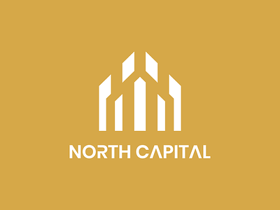 North Capital Logo artist branding capital clever creative design graphic graphic design homelogo house logo logos realestate vector