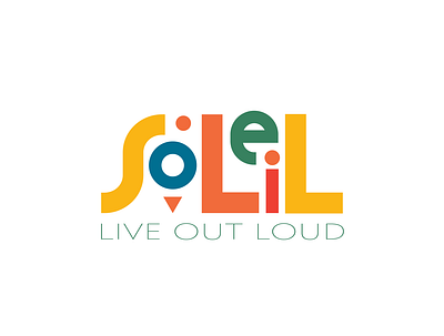 Soleil Kids' Apparel Logo with Tagline adobe apparel brand branding children clothing colorful design designer fresco girard graphic design illustration illustrator kids liz brindley logo minimal scandinavian vibrant