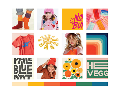 Moodboard for Soleil Kids' Apparel