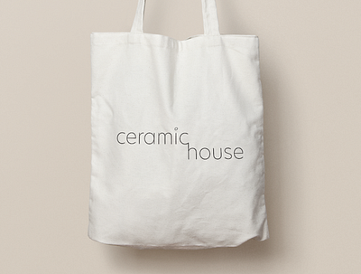 Tote Bag for Ceramic House bag brand brand guidelines brand strategy branding ceramics design designer graphic design illustration illustrator logo minimal mockup strategy studio tote