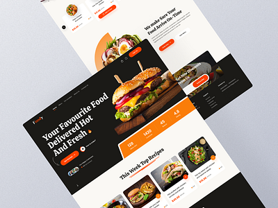 Foody | Online Food Delivery app branding delivery design fast food fast food delivery food food delivery graphic design illustration logo ui