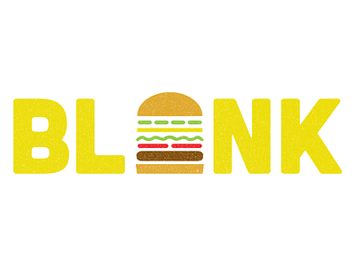 BLANK: Logo Concept branding burgers concept dinner fast food iconography identity logo restaurant yellow