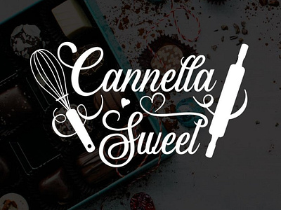 Cannella Sweet Logo graphic design logo