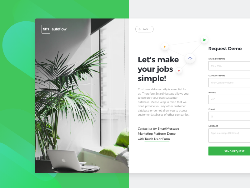 Browse Thousands Of Request Demo Images For Design Inspiration | Dribbble