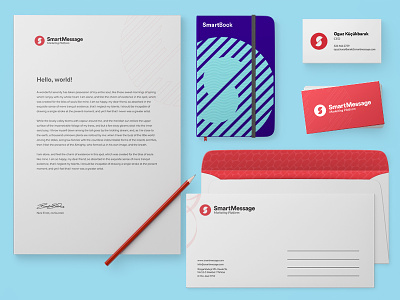 Smartmessage Branding a4 letter book branding business card corporate cover envelope identity moleskine smartmessage