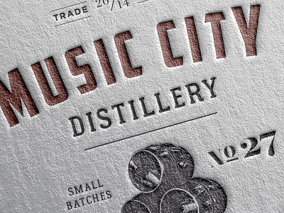 Music City Distillery Logo concept