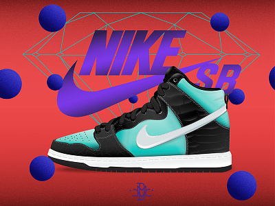 Nike Dunk Sb illustration illustrator sneakers textures vector