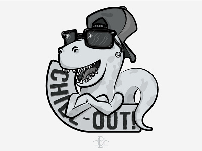 Chill-Out! chillout cool dinosaur eldann free hip hop illustration monogram vector wallpaper