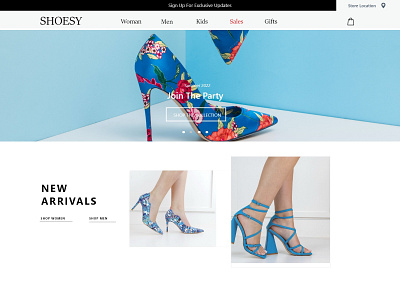 SHOESY website Templet android app app branding e commerce graphic design templete ui webpage website website ui webuiux