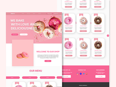 Bakers Landing Page android app app app design design mobile app ui uiux ux website design websiteuiux