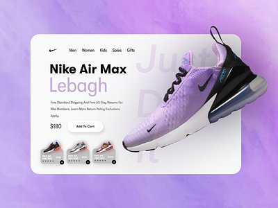 NIKE WEBSITE DESIGN