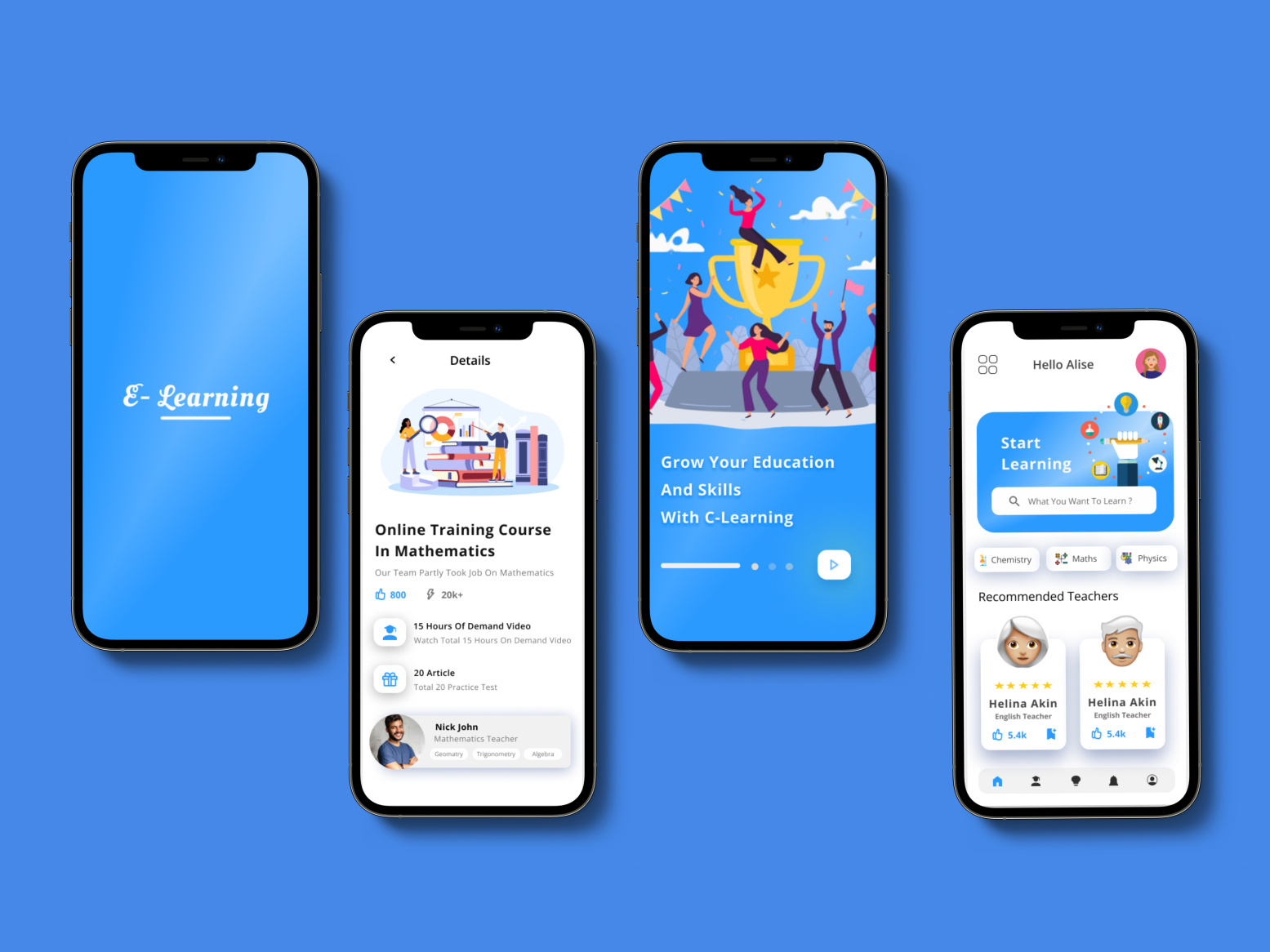 E-Learning App UI by Mariam ali on Dribbble
