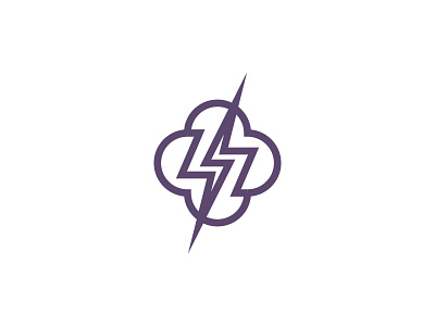 Lightening logo concept enterprise work identity logo