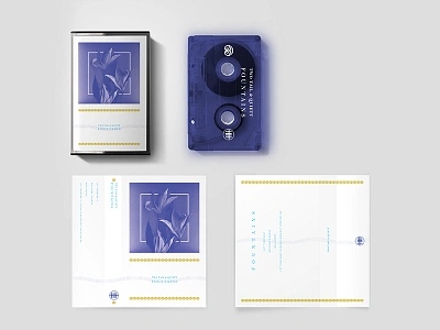 Two Tail & Quiet Cassette packaging album art cassette layout packaging typography