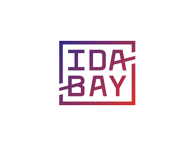 Ida Bay Logo gradient logo type vector
