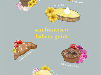 San Francisco Bakery Guide food illustration san francisco
