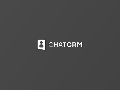 ChatCRM logo branding chat crm data logo logotype mark message sketch