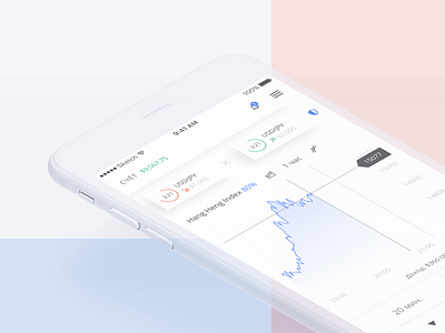 Financial platform concept mobile