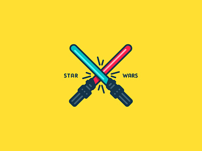 Star Wars comics darth vader geek line lineart logo luke skywalker snick design starwars yoda