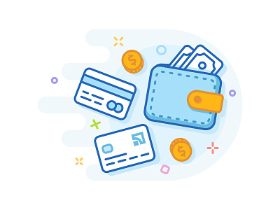 MBE Style - Payment icon illustration mbe style payment set snickdesign