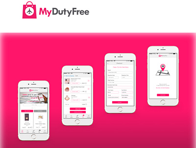 MyDutyFree. Market place for duty-free shopping app branding design illustration interaction ios logo mobile ui ux