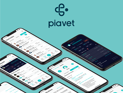 Piavet iOS app branding design illustration interaction ios logo mobile ui ux