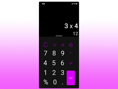 Basic Calculator Design app graphic design ui ux