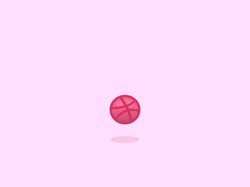 Dribbble Bounce animation ball bounce debut dribbble dribbler gif icon logo shot ui ux