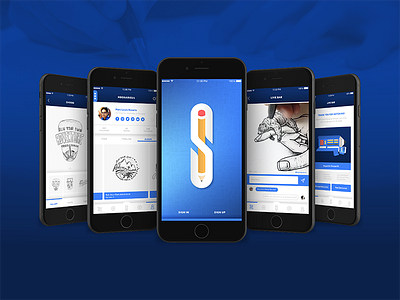 Sharpen Mobile application design drawings layouts mobile pages screens sharpen sketches ui ux