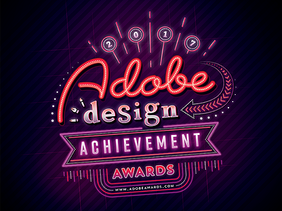 Adobe Design Awards Sticker adobe design las vegas lettering max retro sign sticker typography vintage